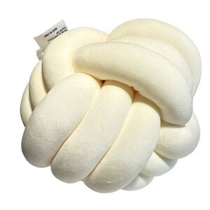 Knot Pillow White Accent Decor DreamOn